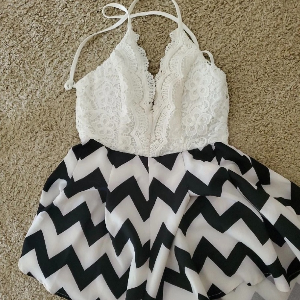 Size medium open back chevron jumper